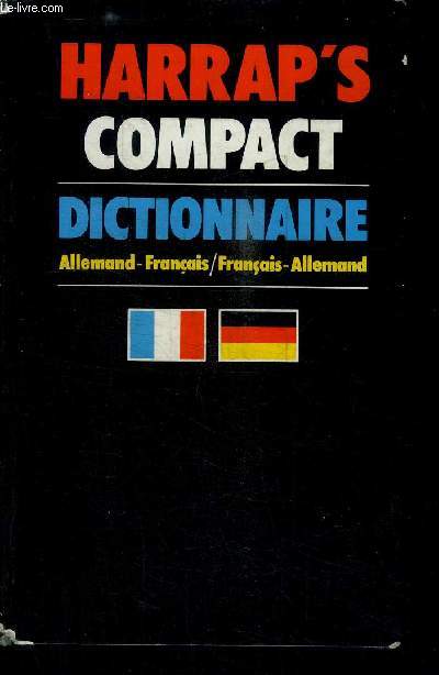 HARRAP'S COMPACT - DICTIONNAIRE ALLEMAND-FRANCAIS - FRANCAIS ALLEMAND