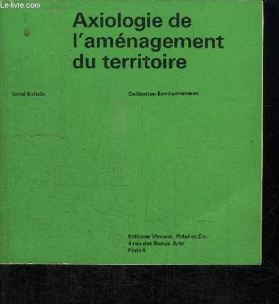 AXIOLOGIE DE L'AMENAGEMENT DU TERRITOIRE