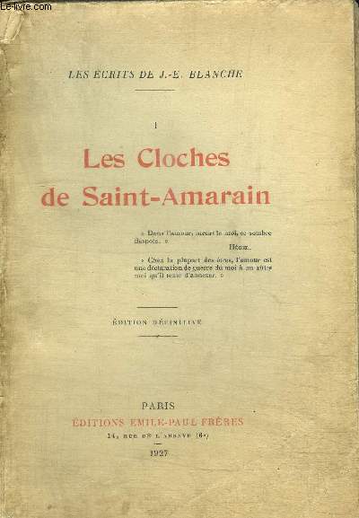 LES CLOCHES DE SAINT-AMARAIN