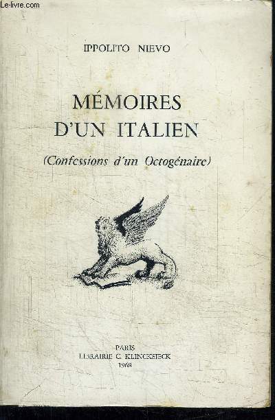 MEMOIRES D'UN ITALIEN (CONFESSIONS D'UN OCTOGENAIRE)