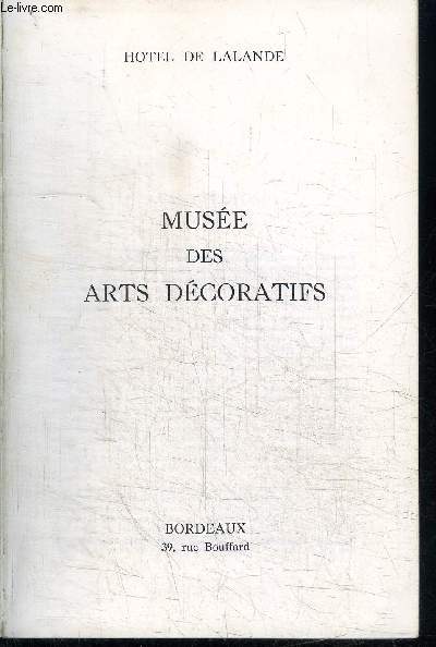 MUSEE DES ARTS DECORATIFS
