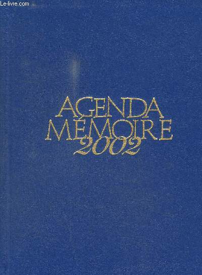 AGENDA MEMOIRE 2002