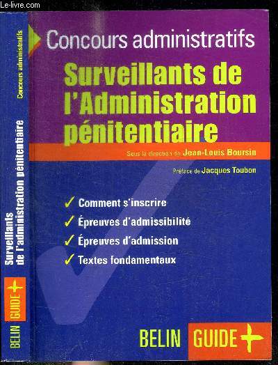 SURVEILLANTS DE L'ADMINISTRATION PENITENTIAIRE / concours administratifs