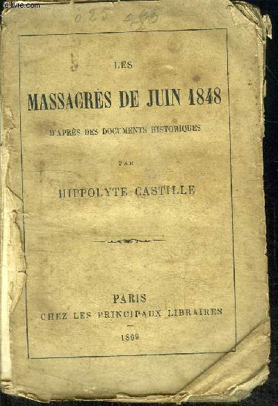 LES MASSACRES DE JUIN 1848