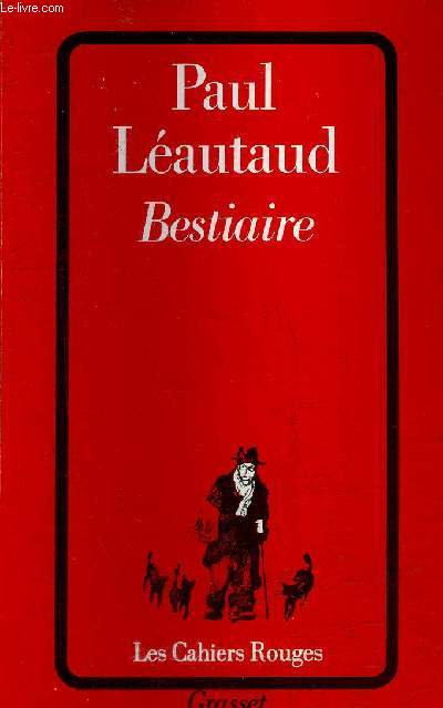 BESTIAIRE - COLLECTION LES CAHIERS ROUGES N126.