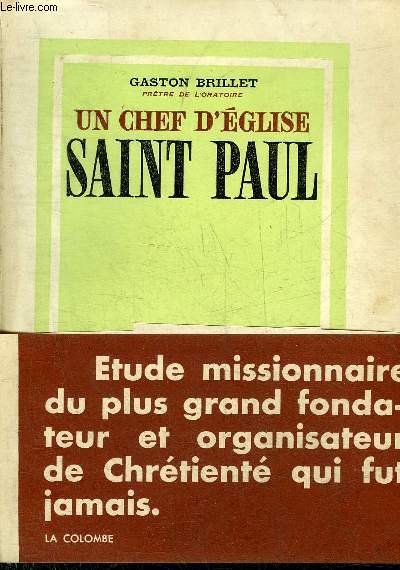 UN CHEF D'EGLISE SAINT PAUL - COLLECTION LE RAMEAU.