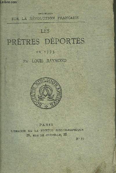 LES PRETRES DEPORTES EN 1793.