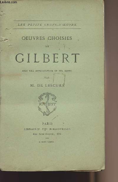 Oeuvres choisies de Gilbert