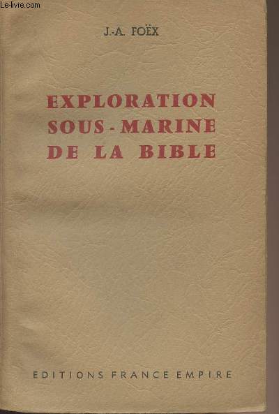 Exploration sous-marine de la bible