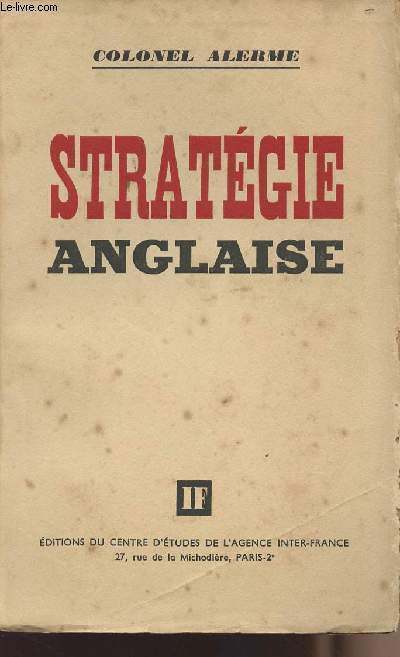 Stratgie anglaise