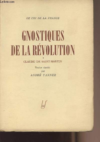 Gnostiques de la rvolution- collection 