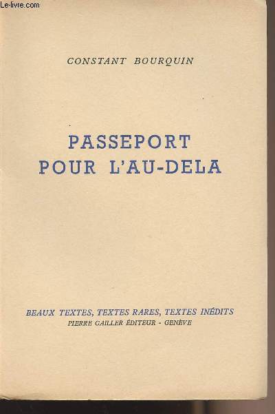 Passeport pour l'au-del - 