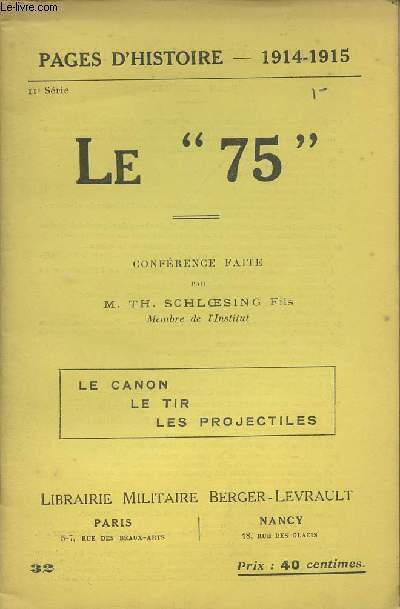 Pages d'Histoire - 1914-1945 - N32 Le 