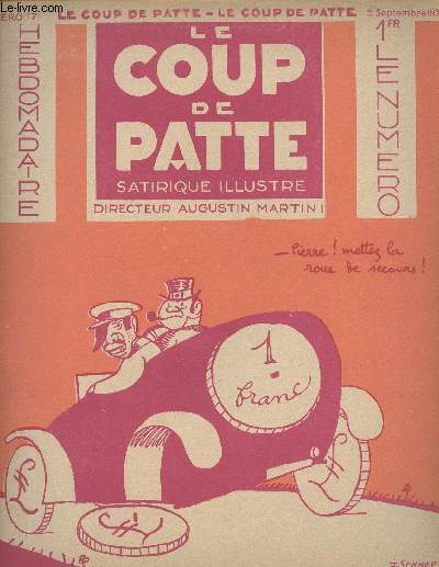 Le Coup de Patte satirique illustr n17 - 5 septembre 1931