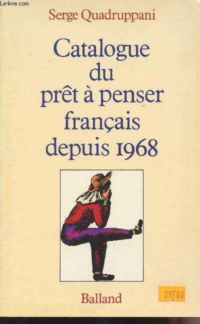 Catalogue du prt  penser franais depuis 1968
