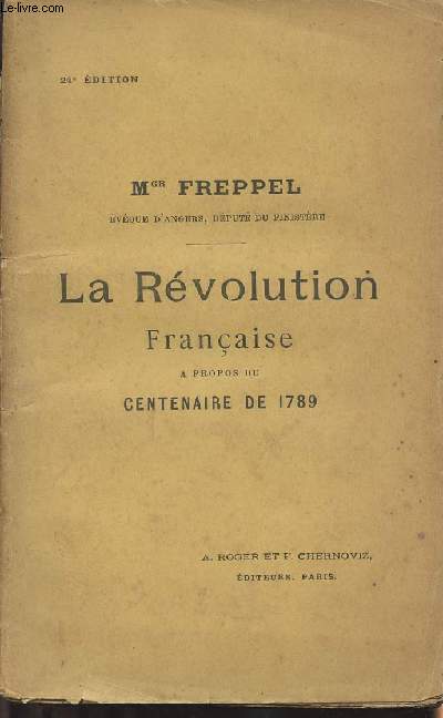 La Rvolution Franaise  propos du centenaire de 1789