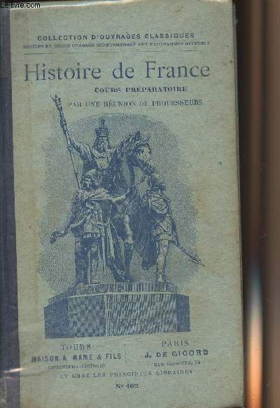 Histoire de France, cours prparatoire - collection 