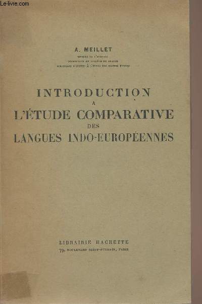 Introduction  l'tude comparative des langues indo-europennes