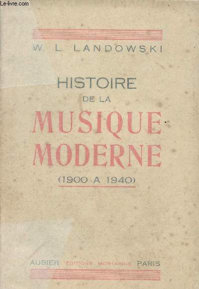 Histoire de la musique moderne (1900  1940)