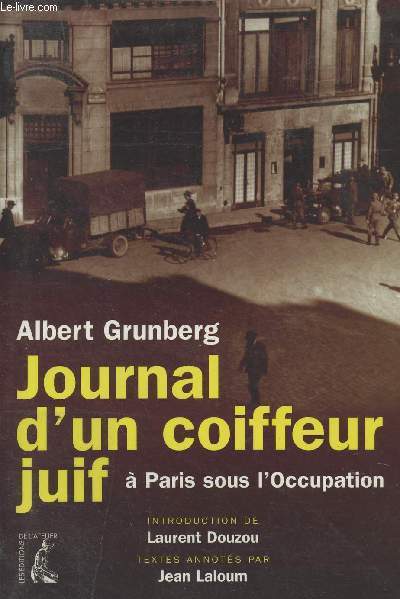 Journal d'un coiffeur juif  Paris sous l'Occupation