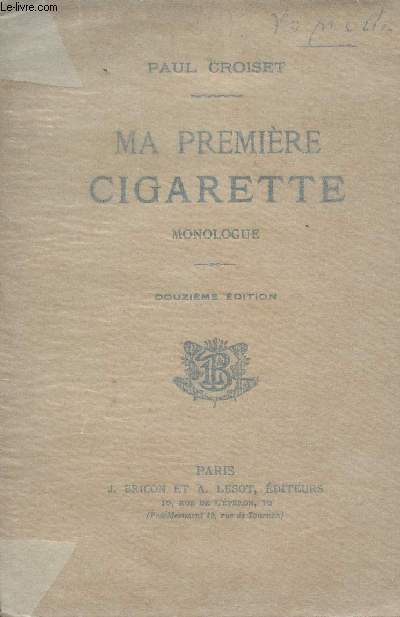 Ma premire cigarette - Monologue - 12e dition