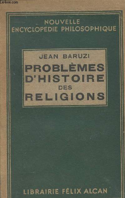 Problmes d'histoire des religions - 