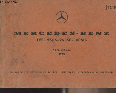 Mercedes-Benz - Type 250S-300 SEb - Catalog 