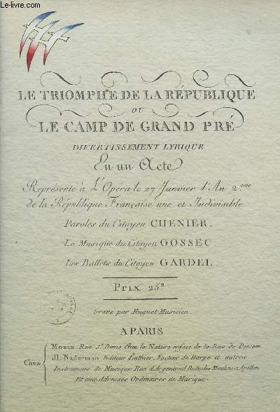 Bicentenaire de la Rvolution franaise (1789-1989) - Programme