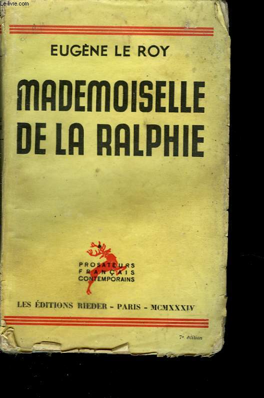 MADEMOISELLE DE LA RALPHIE - SEPTIEME EDITION