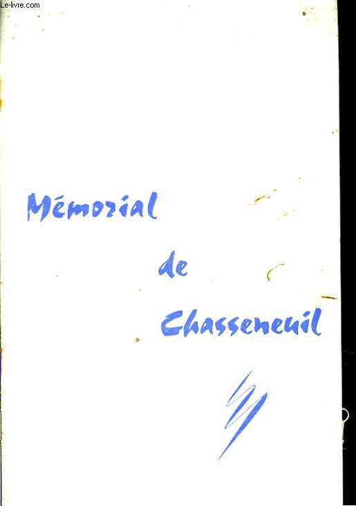 MEMORIAL DE CHASSENEUIL