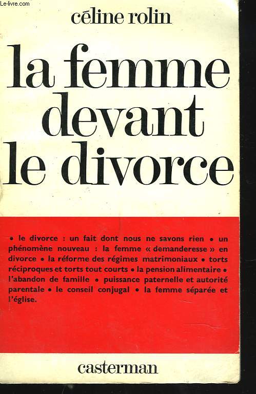 LE FEMME DEVANT LE DIVORCE