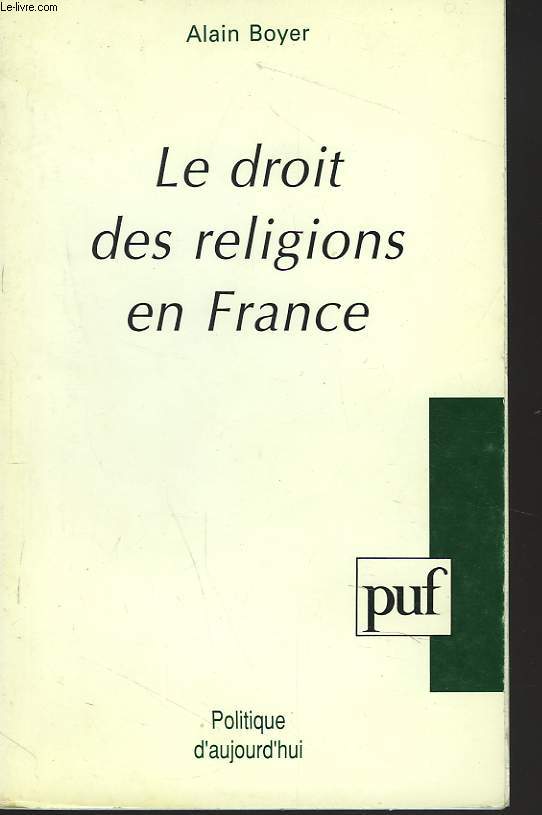 LE DROIT DES RELIGIONS EN FRANCE