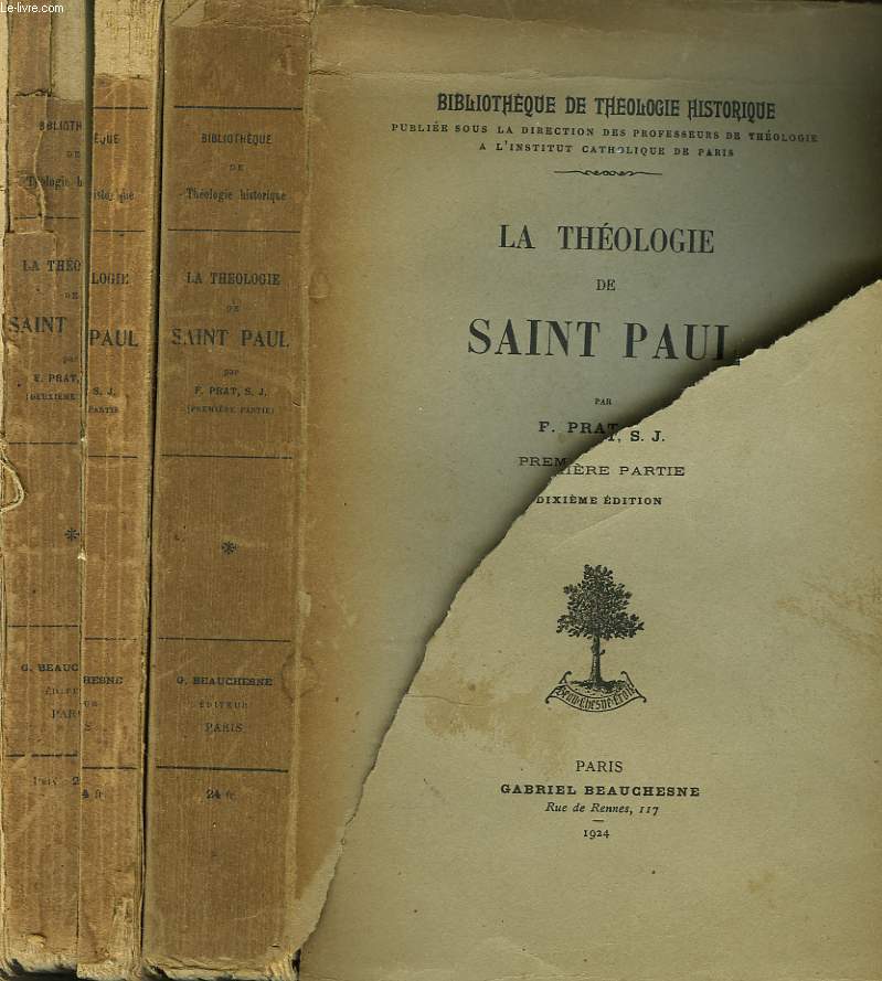 LA THEOLOGIE DE SAINT PAUL. EN 2 VOLUMES.