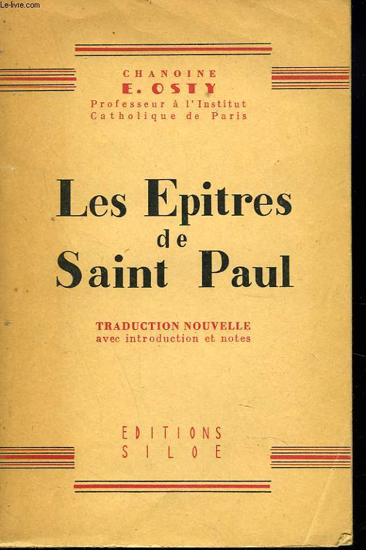 LES EPITRES DE SAINT PAUL