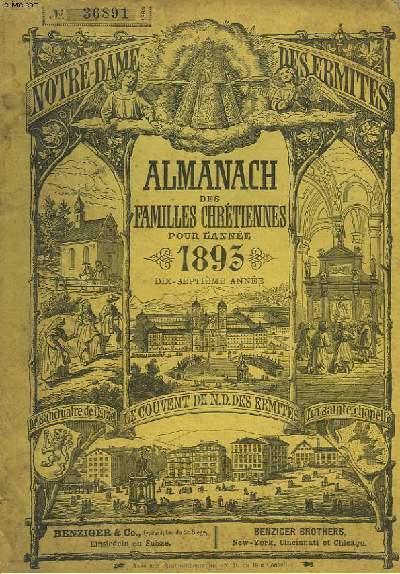 ALMANACH DES FAMILLES CHRETIENNES POUR L'ANNEE 1893.