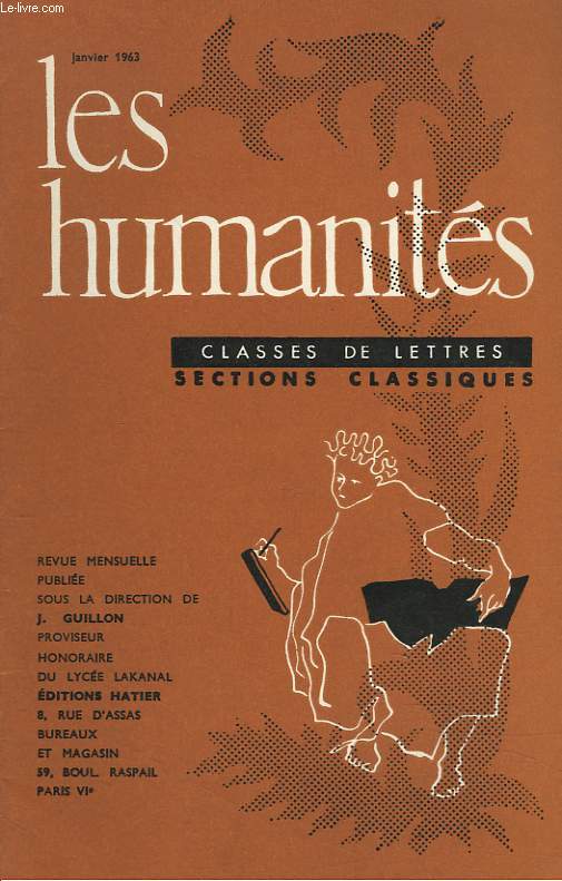 LES HUMANITES, CLASSES DE LETTRES, SECTIONS CLASSIQUES, 39e ANNEE, N 382, JANVIER 1963, N5. DISSERTATION PHILOSOPHIQUE 