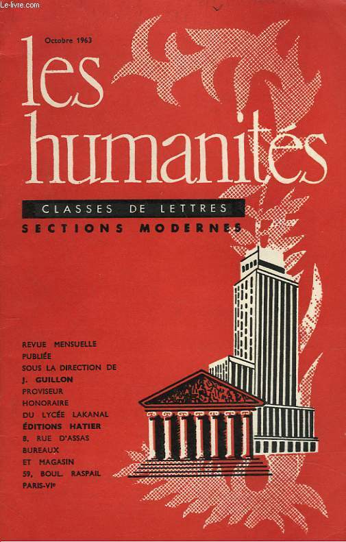 LES HUMANITES, CLASSES DE LETTRES, SECTIONS MODERNES, 6e ANNEE, N 61, OCT 1963, N2. PHILOSOPHIE : PLANS 