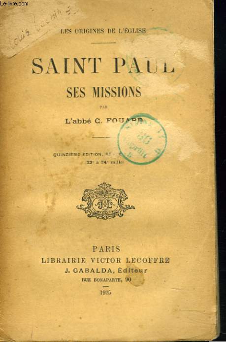 SAINT-PAUL ET SES MISSIONS