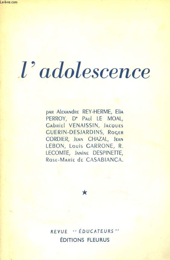 L'ADOLESCENCE