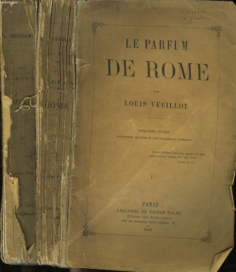 LE PARFUM DE ROME TOMES I et II.