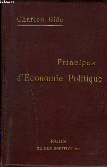 PRINCIPES D'ECONOMIE POLITIQUE.