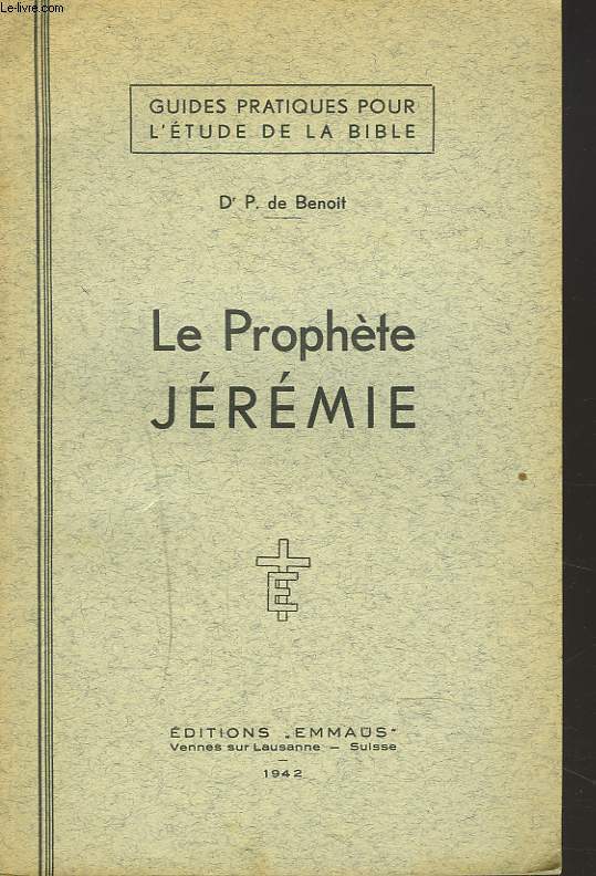 LE PROPHETE JEREMIE
