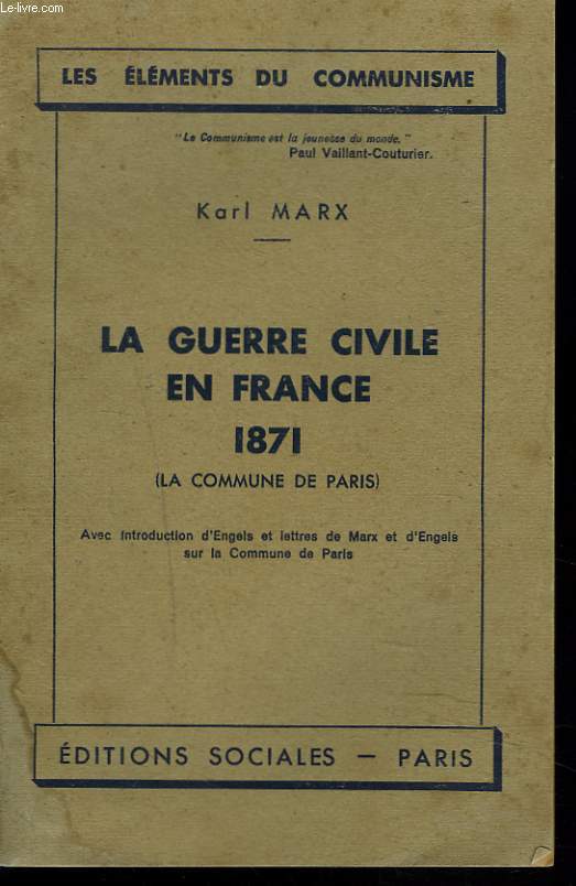 LA GUERRE CIVILE EN FRANCE 1871. LA COMMUNE DE PARIS.