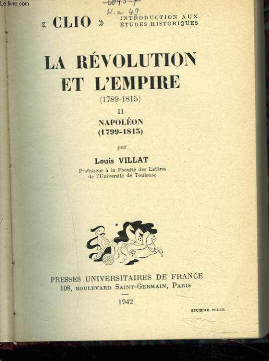 LA REVOLUTION ET L'EMPIRE (1789-1815). II. NAPOLEON (1799-1815)