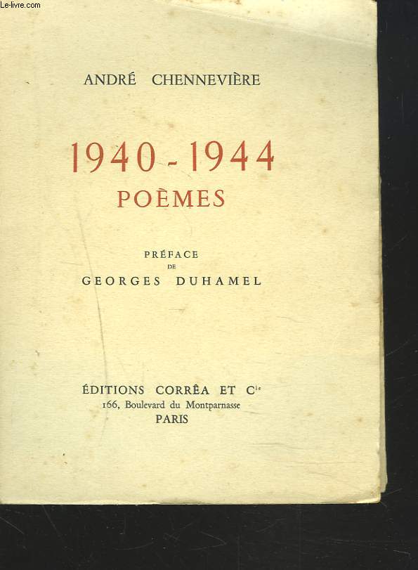 1940-1944 POEMES.