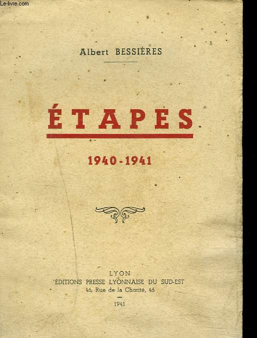 ETAPES. 1940-1941.