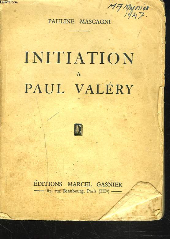 INITIATION A PAUL VALERY