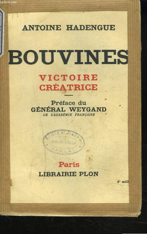 BOUVINES. VICTOIRE CREATRICE