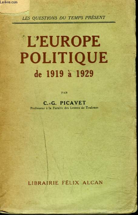 L'EUROPE POLITIQUE DE 1919  1929.
