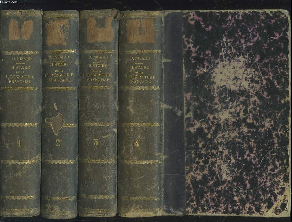HISTOIRE DE LA LITTERATURE FRANCAISE en 4 tomes.